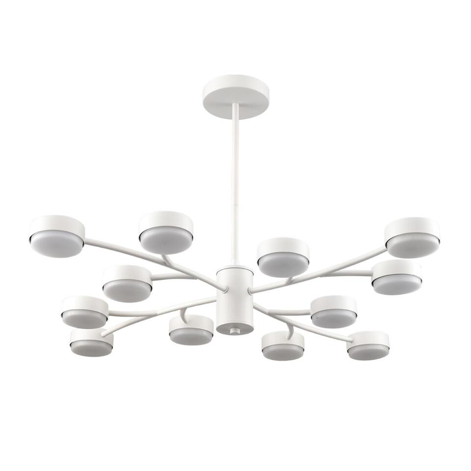 Фото №8  Люстра LUMION 8265/12 COMFI LN26 233 металл, белый Люстра GX53 LED 12*7W 220V TORINA