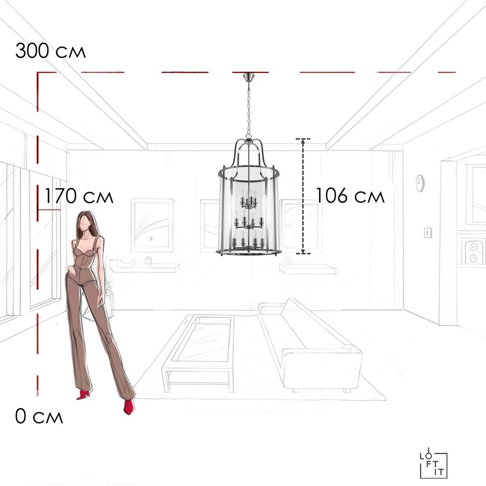 Фото №10  Подвесной светильник 10456/12 CR Подвесной светильник LOFT IT Lighthouse