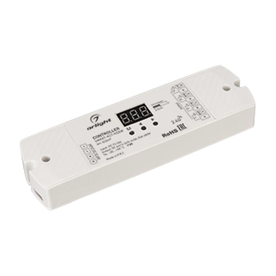 Фото №1  Arlight Контроллер SMART-K27-RGBW (12-24V, 4x5A, 2.4G) ( IP20 Пластик, 5 лет)