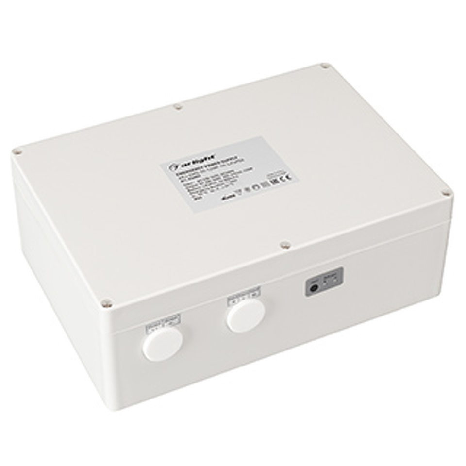 Фото №1  Arlight Блок аварийного питания ARJ-EMG-50-120W-1H-LiFePO4 ( IP65 Пластик, 3 года)