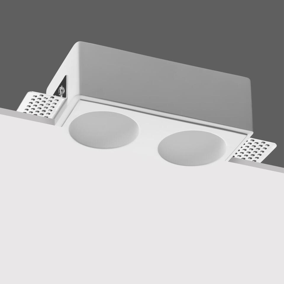 Фото №4  NOVOTECH 371012 WIR NT25 626 белый гипс Светильник встраиваемый под покраску IP20 GU10 2*50W 220-240V CAIL