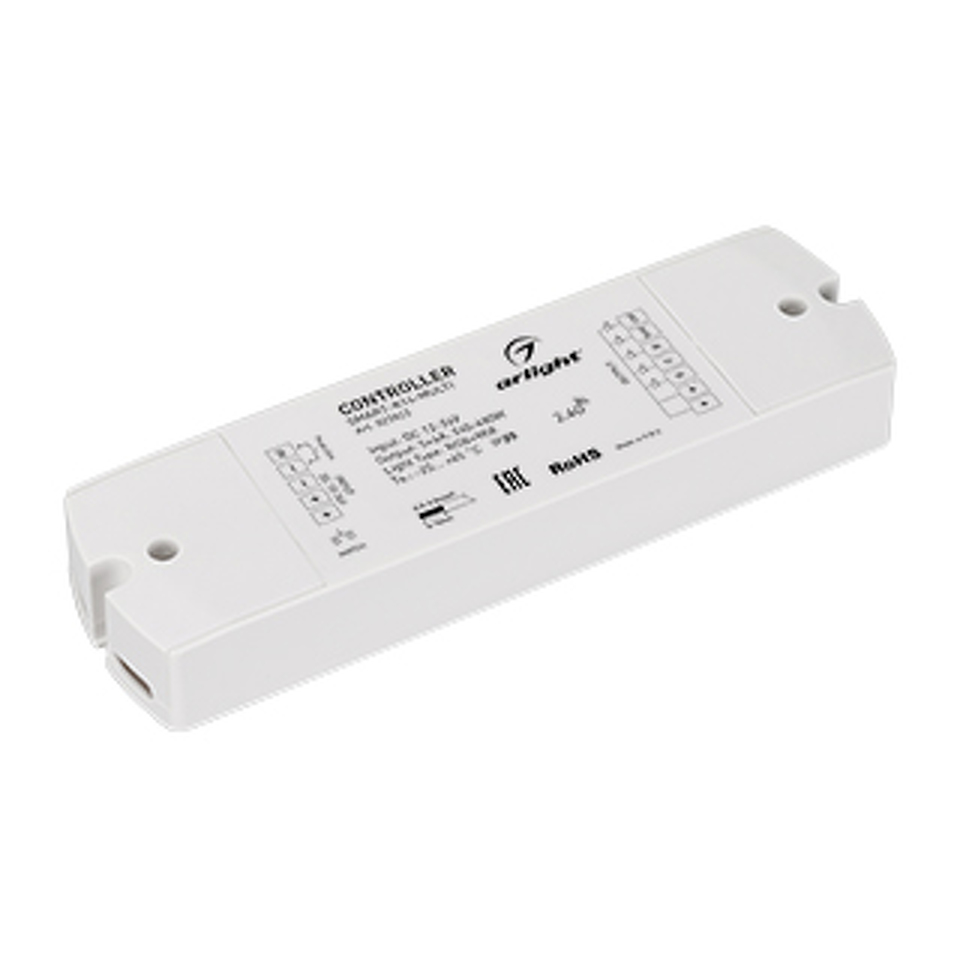 Фото №1  Arlight Контроллер SMART-K14-MULTI (12-24V, 5x4A, RGB-MIX, 2.4G) ( IP20 Пластик, 5 лет)