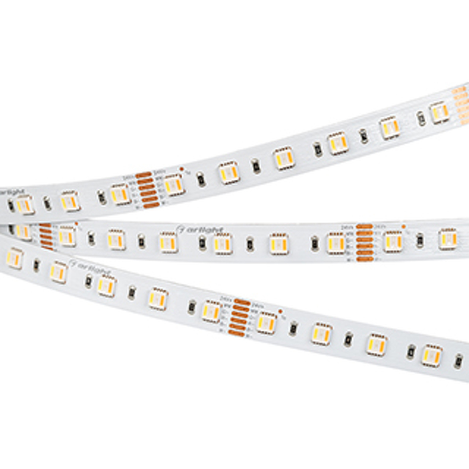 Фото №1  Arlight Лента RT 2-5000 24V RGBW-MIX 12mm (5060-One, 60 LED/m, LUX) ( RGB-CCT, RGB-MIX, RGB-White MIX)