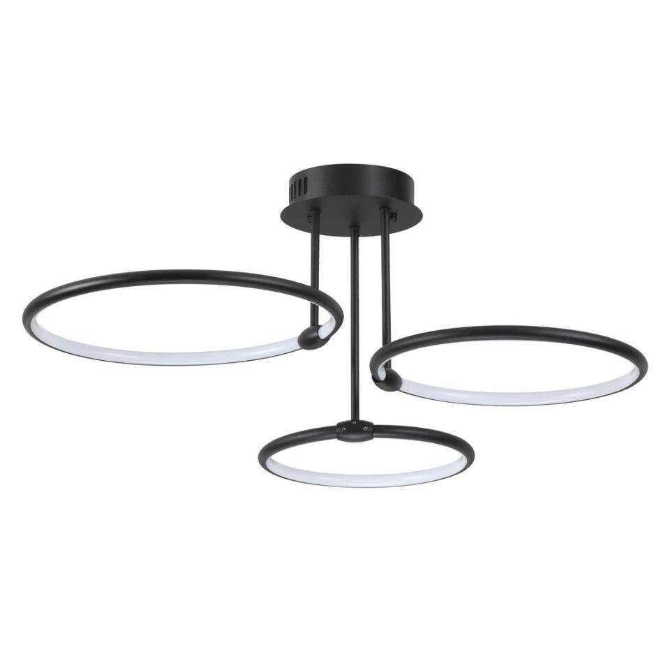 Фото №4  Люстра LUMION 6506/66CL LEDIO LN26 271 чёрный Люстра потолочная с ПДУ LED 66W 3000-6000K 220V URSULA
