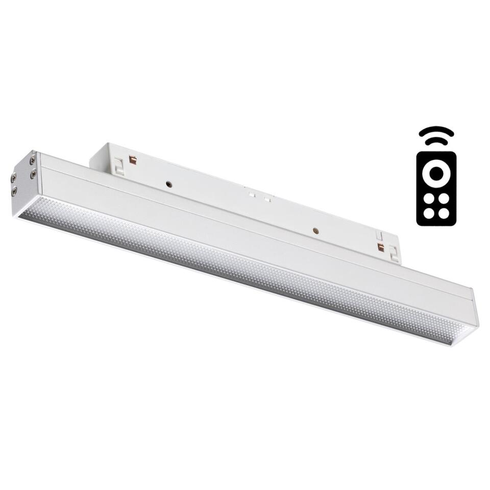 Фото №8  NOVOTECH 358617 SHINO NT21 064 белый Трековый низковольтный св-к диммируемый с ДУ, со сменой цв.температуры IP20 LED 3000~6500К 12W 48V FLUM