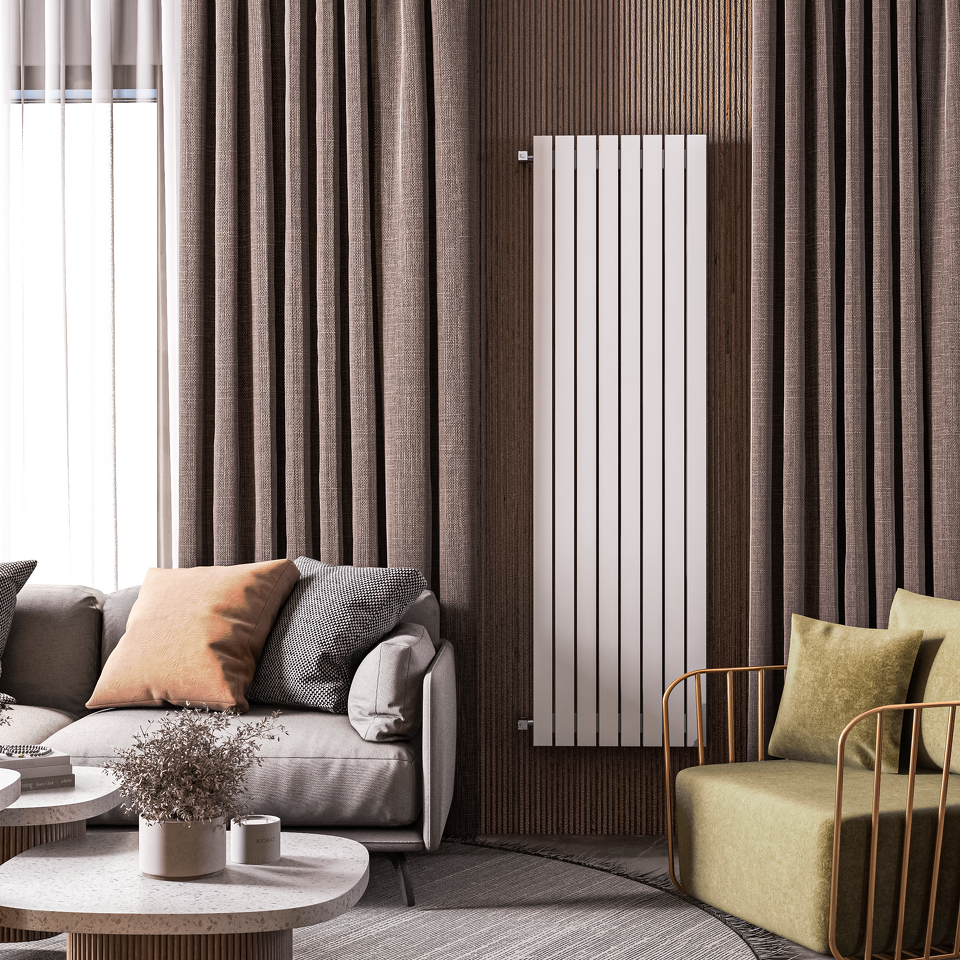 Фото №3  Радиатор Warmmet Power 60V длина 750 мм секций 4 цвет белый  тип подключения: нижнее левое