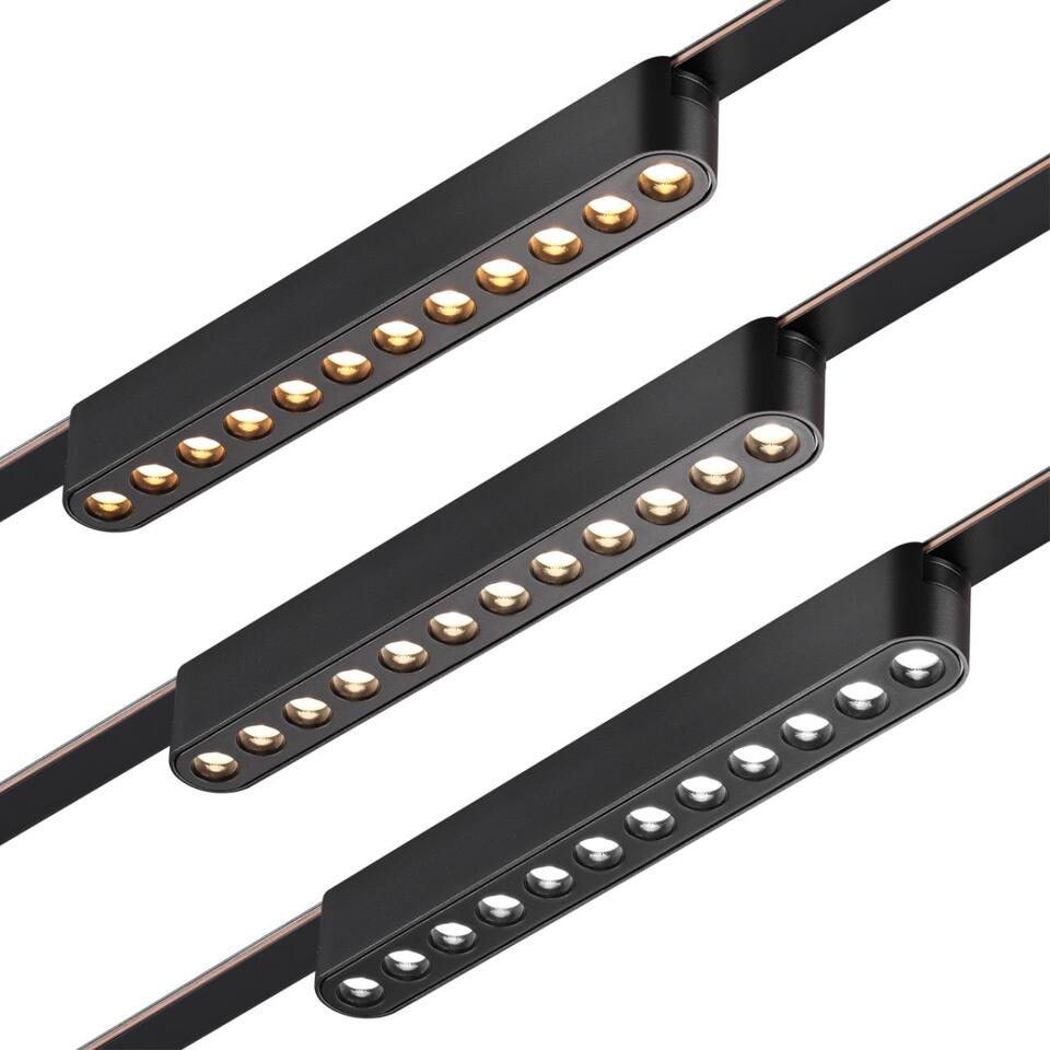 Фото №8  NOVOTECH 359459 SHINO NT24 098 черный Трековый смарт-светильник для низковольтного шинопровода с двумя режимами работы IP20 LED 12W 24V 3000-6000K EASY