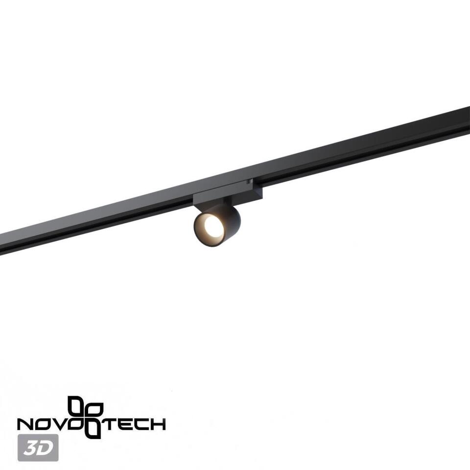 Фото №7  NOVOTECH 359804 PORT NT25 246 черный Светильник трековый однофазный двухжильный IP20 LED 10W 180-265V 4000К SOLETTE
