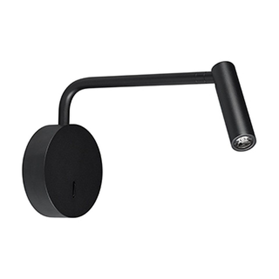 Фото №1  Arlight Светильник SP-VERDI-LONG-WALL-3W Warm3000 (BK, 20 deg, 230V) ( IP20 Металл, 3 года)