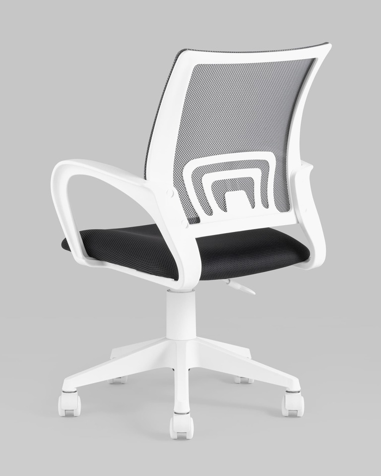 Фото №9  Кресло Кресло офисное TopChairs ST-BASIC-W серый крестовина пластик белый
