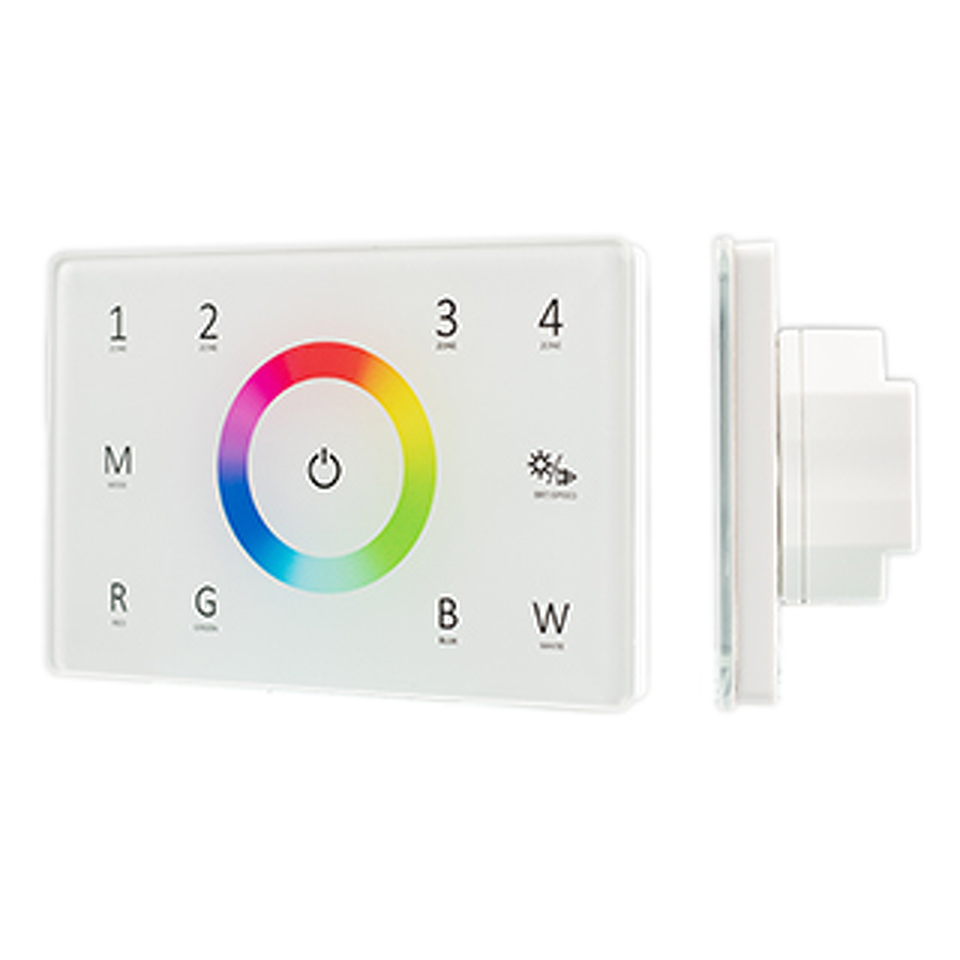 Фото №1  Arlight Панель Sens SMART-P85-RGBW White (230V, 4 зоны, 2.4G) ( IP20 Пластик, 5 лет)