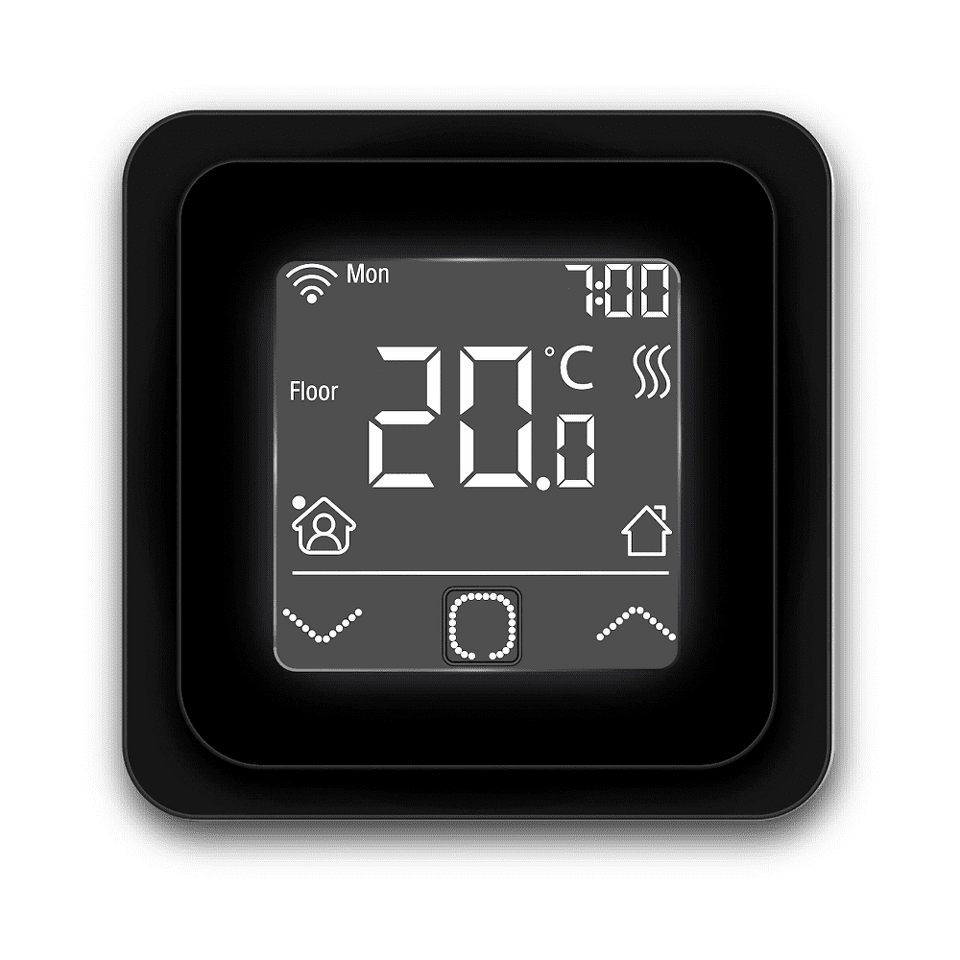 Фото №1  Терморегулятор PRIMOCLIMA для теплого пола Intelligent, черный
