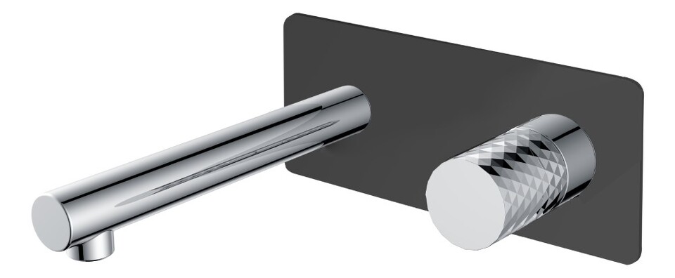 Фото №2  Boheme Смеситель STICK из стены BLACK DIAMOND CHROME