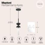 Превью фото №3  Подвесной светильник Подвесной светильник Maytoni MOD178PL-01B