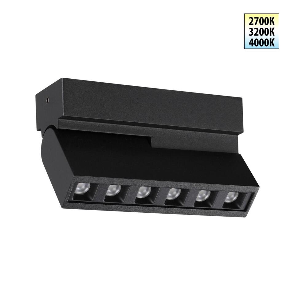 Фото №6  NOVOTECH 359759 OVER NT25 396 черный Светильник накладной с перекл. цв. температуры IP20 LED 6W 180-265V 2700К/3200К/4000К EOS