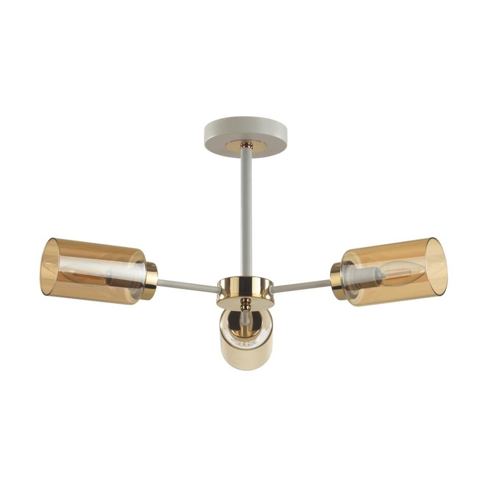 Фото №3  Люстра LUMION 5639/3C COMFI LN23 000 белый, золотой Люстра потолочная E14 3*40W 220V DALLIN