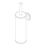 Превью фото №1  AB003BXX AQUAelite INstile настенный ёрш для унитаза Хром, 10/01Q