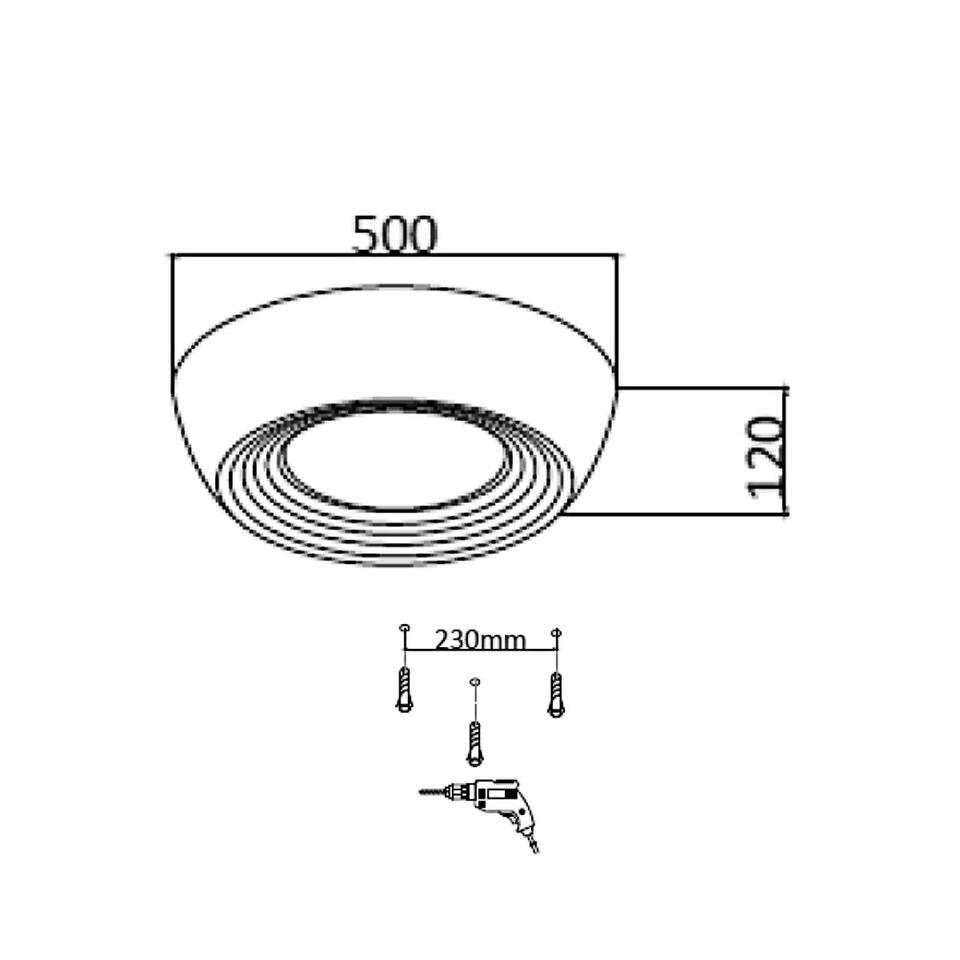 Фото №8  SONEX 7716/54L AVRA LED SN 590 Светильник металл/акрил/белый/черный LED 54Вт 3000-6500К D500 IP20 пульт ДУ CRONUS