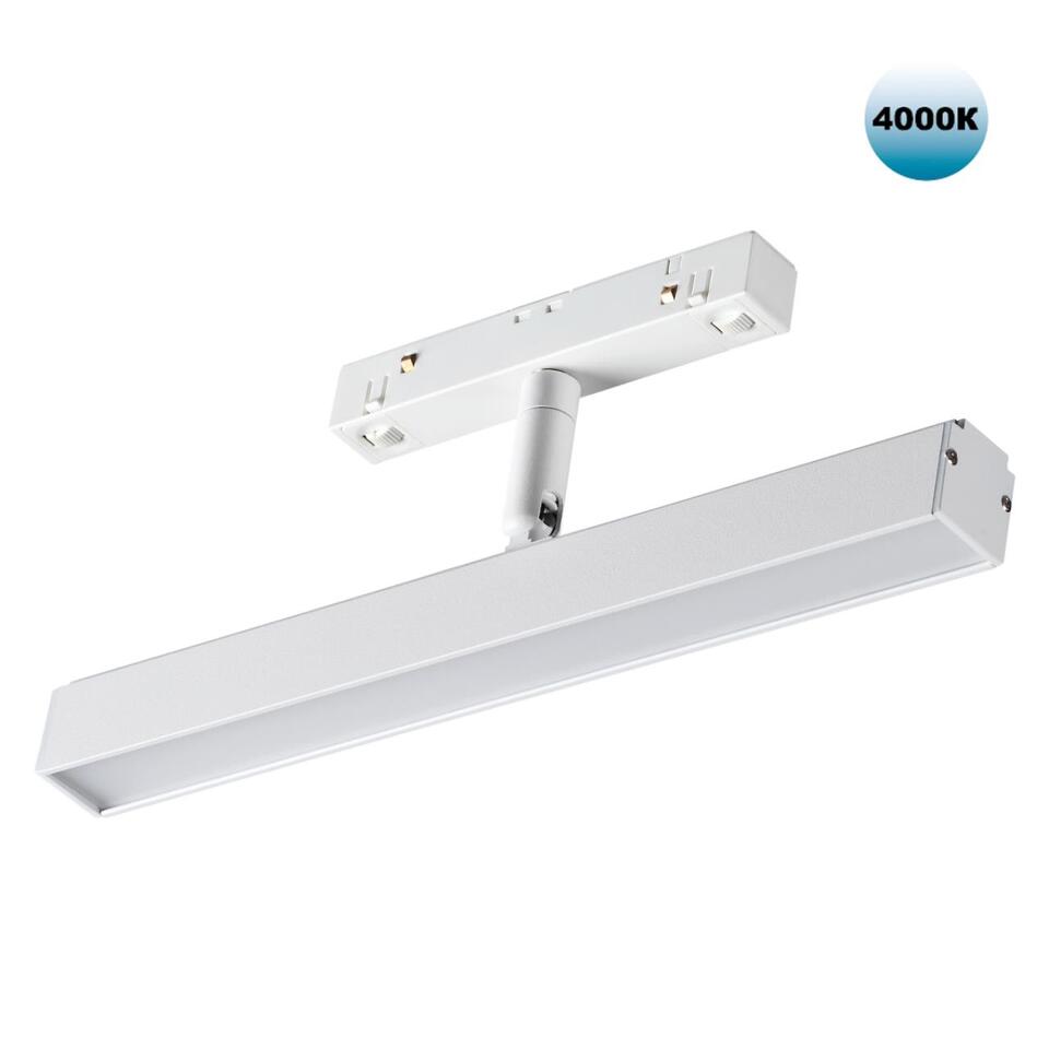 Фото №8  NOVOTECH 358611 SHINO NT21 045 белый Трековый светильник для низковольного шинопровода IP20 LED 4000K 12W 48V FLUM