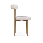 Превью фото №3  Top concept Стул Бигги, букле Turin ivory / опоры золото