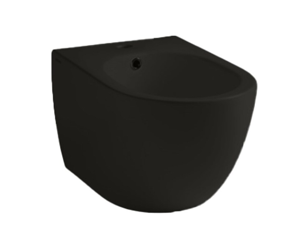 Фото №3  Биде 40373R Althea Cover Rimless Plus+Ton биде подвесное 52x36 см  Матовый черный Plus-Ton®