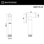 Превью фото №3  Лейка для биде WHITECROSS BIDETTA-CR (хром)
