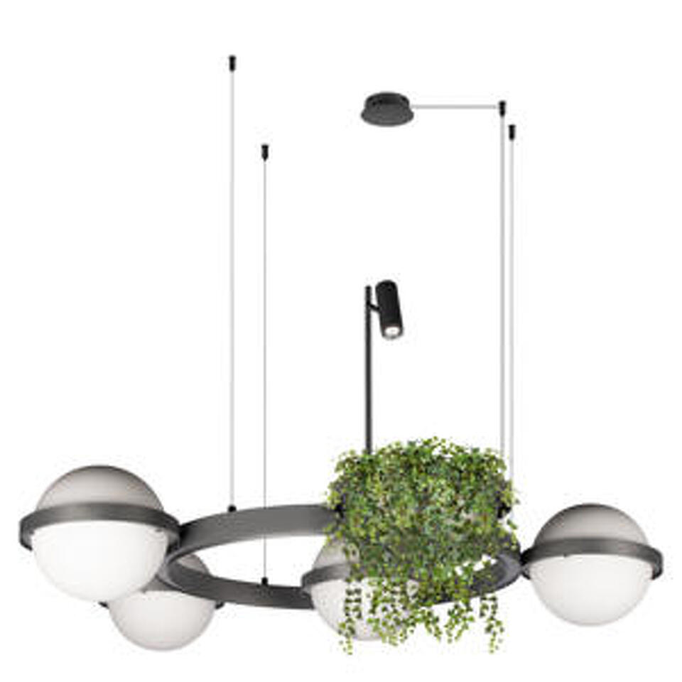 Фото №6  Подвесной светильник 10121/4 Dark grey Подвесной светильник LOFT IT Jardin