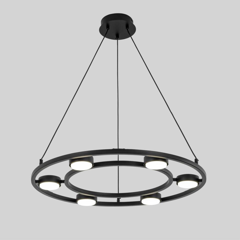 Фото №8  Люстра LUMION 8340/6 MODERNI LN26 254 черный, металл Люстра подвесная GX53 LED 6*7W 220V TORINA