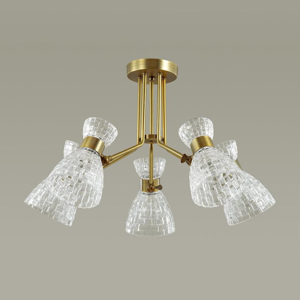 Фото №4  Люстра LUMION 3704/5C COMFI LN26 110 античная бронза Люстра потолочная E14 5*40W 220V JACKIE