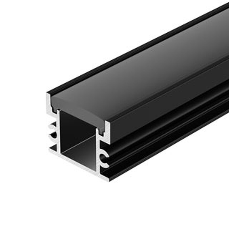 Фото №1  Arlight Профиль FLOOR18-H15-3000 ANOD BLACK ( Алюминий)
