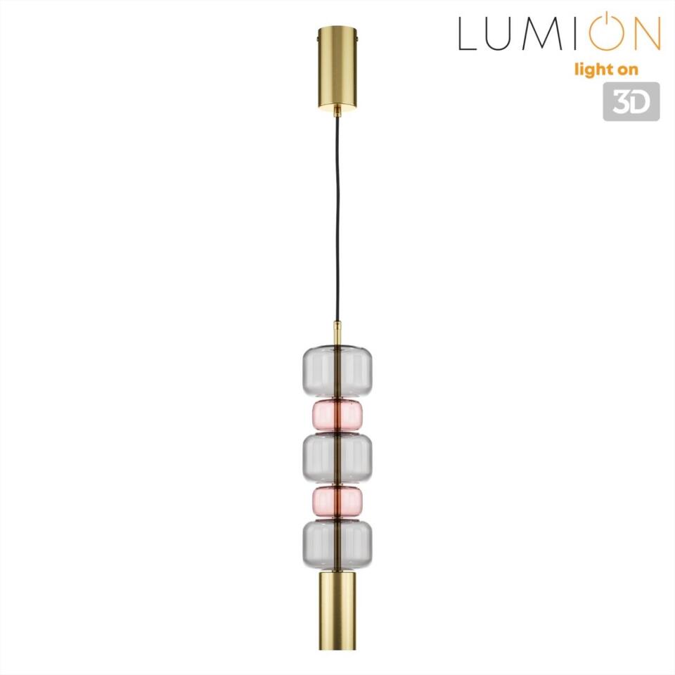 Фото №4  Подвесной светильник LUMION 6504/1A SUSPENTIONI LN26 385 бронза, розовый, серый Подвес GU10 50W 220V VERONA