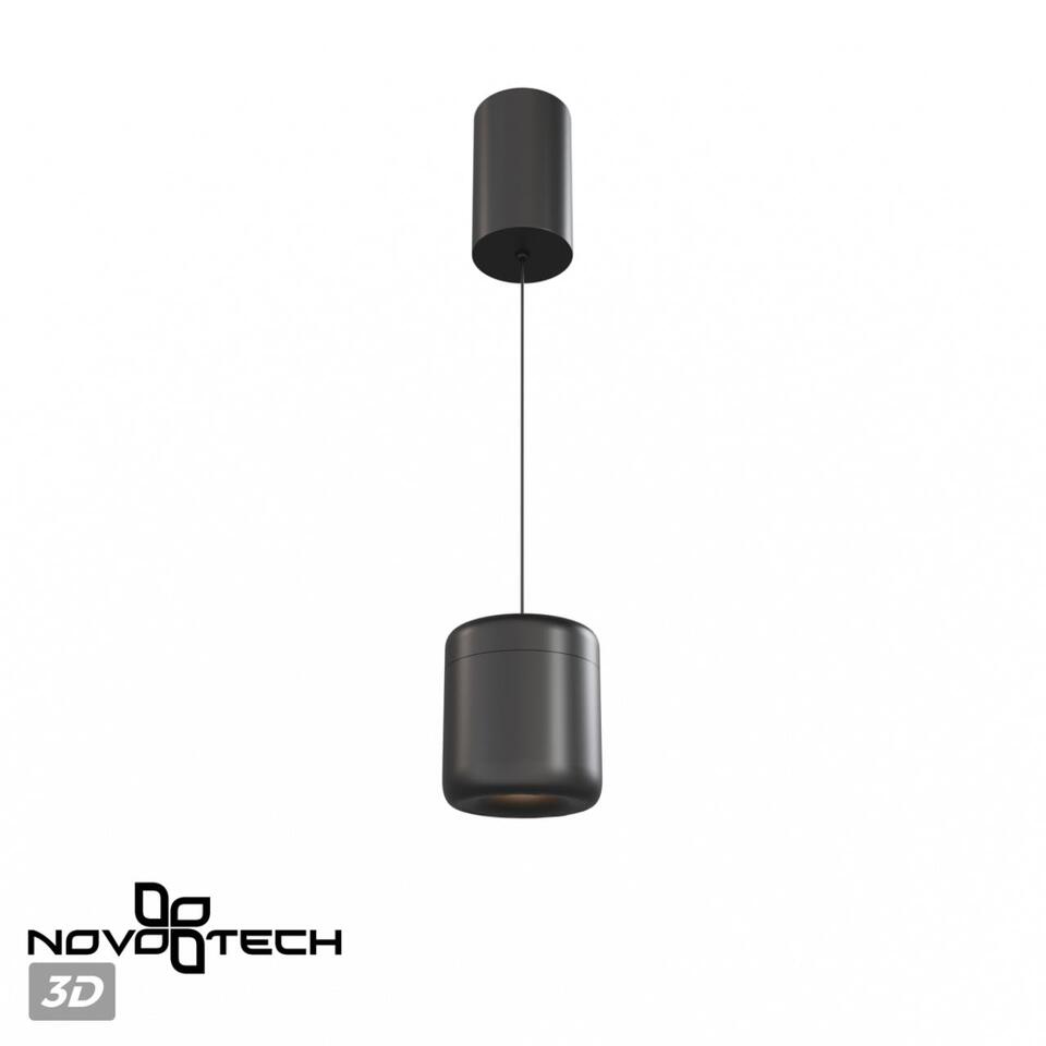 Фото №9  Подвесной светильник NOVOTECH 359438 OVER NT24 320 черный Светильник подвесной с механизмом регулировки высоты, провод 2м IP20 LED 10W 220-240V 3000K 650Лм LISSE