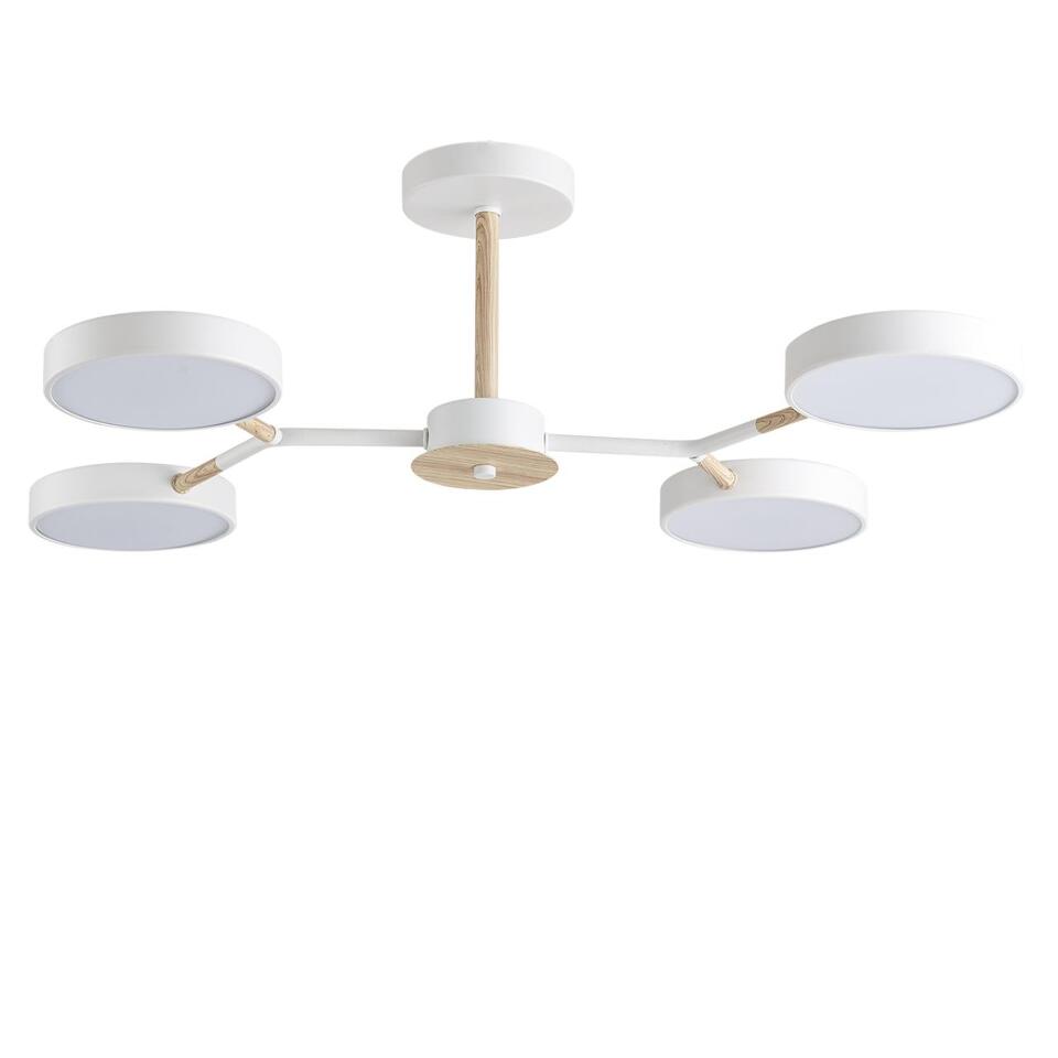 Фото №3  Люстра LUMION 5652/72CL LEDIO LN26 347 белый, дерево Люстра потолочная LED 72W  3000/4000/6000К 220V BRAD