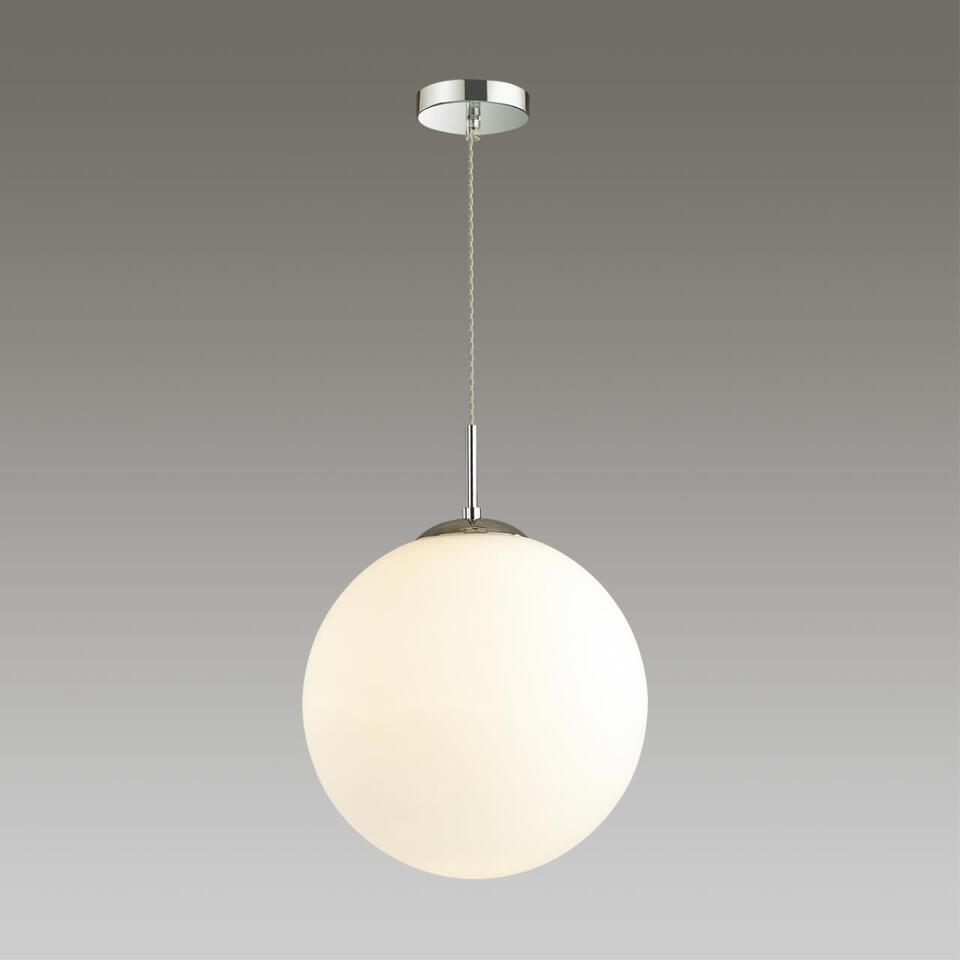 Фото №4  Подвесной светильник LUMION 4543/1A SUSPENTIONI LN26 409 хром, белый Подвес E27 60W L провода 1500мм 220V SUMMER