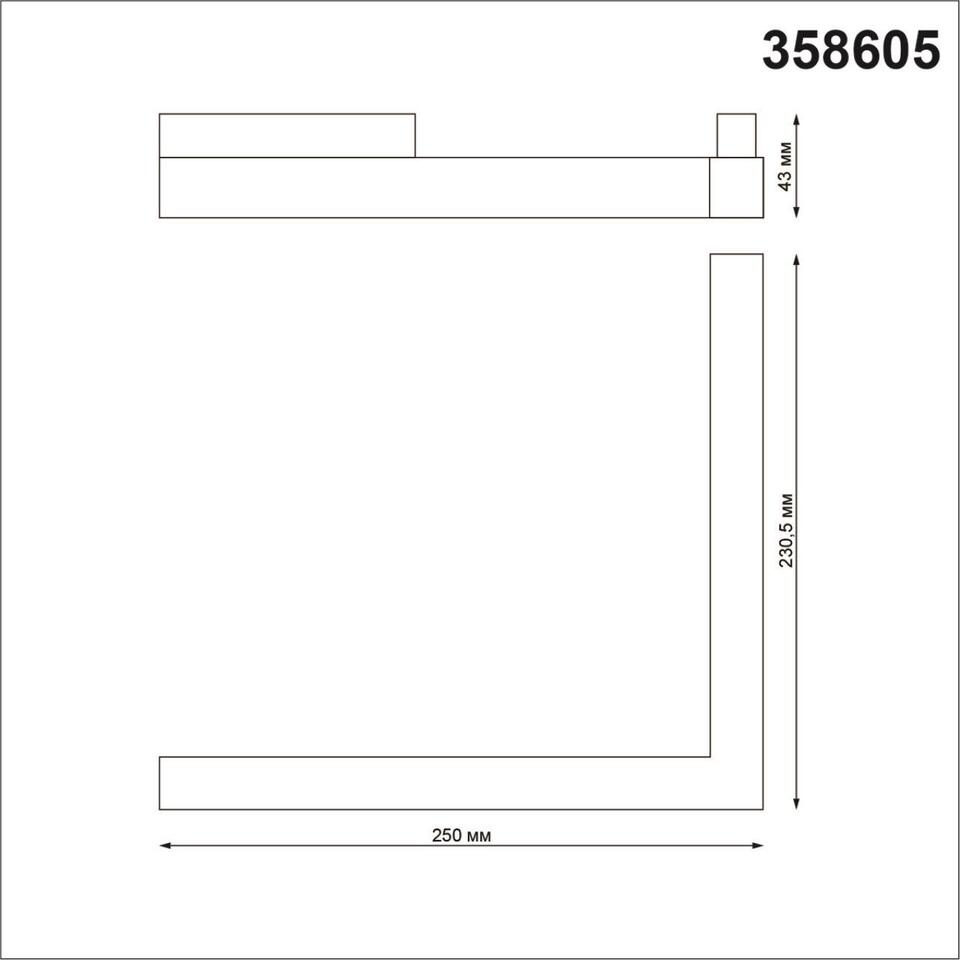 Фото №6  NOVOTECH 358605 SHINO NT21 155 белый Трековый светильник для низковольного шинопровода IP20 LED 4000K 24W 48V FLUM
