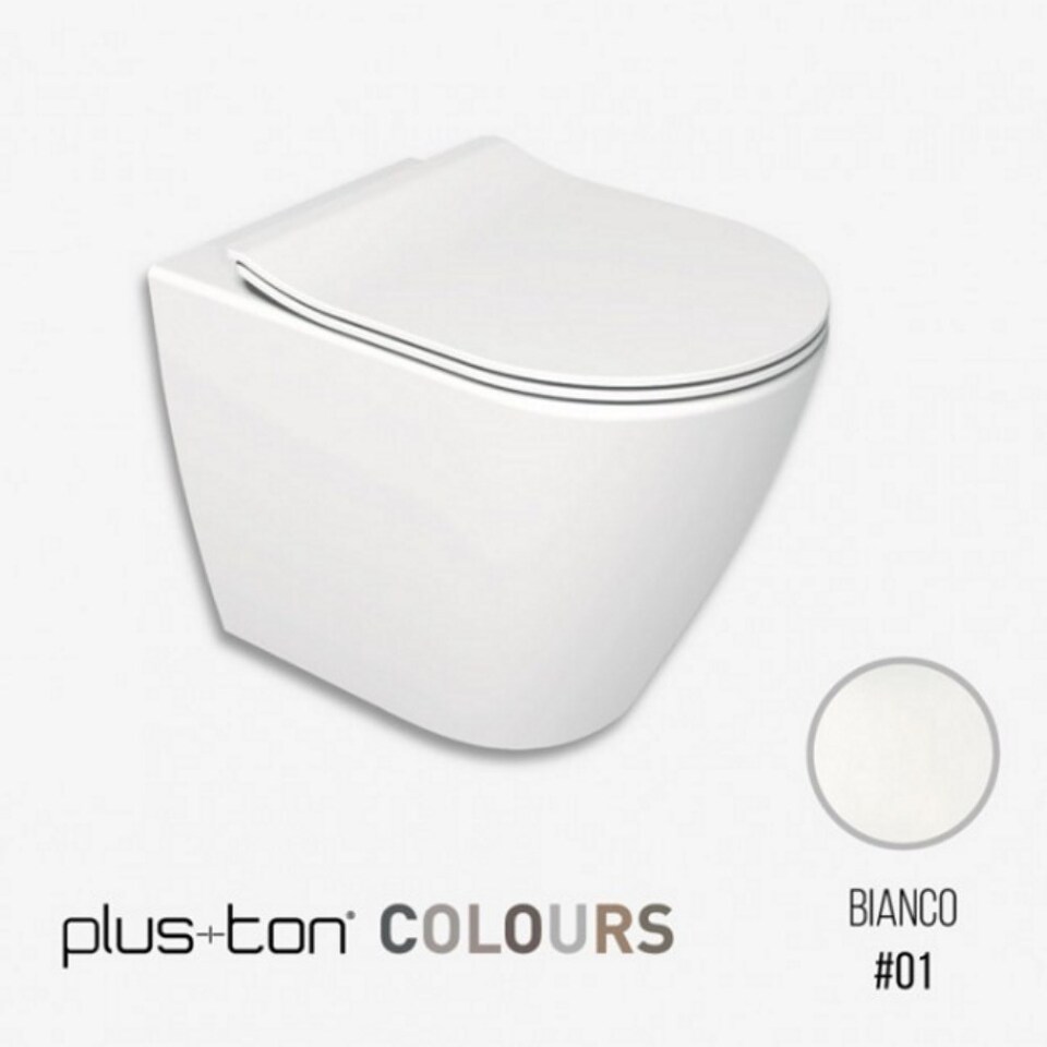 Фото №6  Унитаз 40374R Althea Cover Rimless Plus+Ton унитаз приставной 52x36  Матовый белый Plus-Ton®