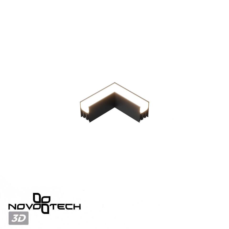 Фото №7  NOVOTECH 359609 OVER NT25 000 черный Светильник соединитель «L» с переключ. цв. температуры IP20 LED 8W 220-240V 3000К\4000К\6000К FATTO