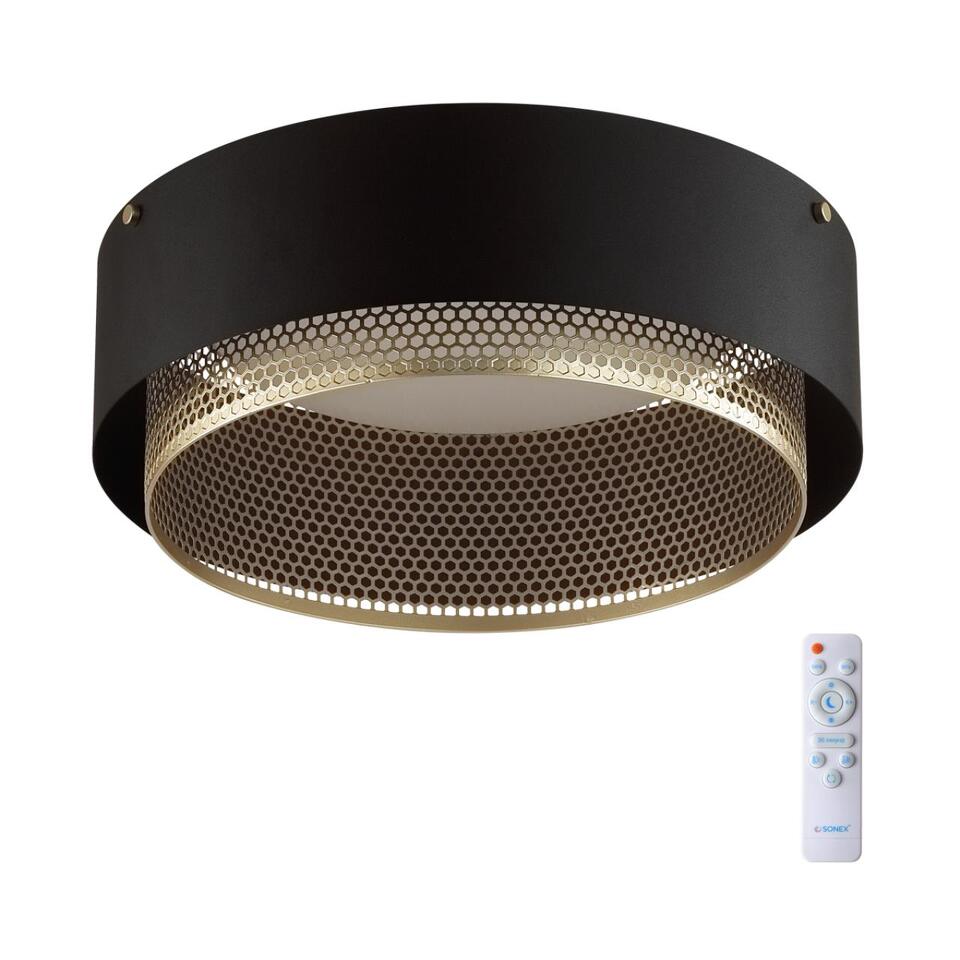 Фото №11  SONEX 7692/48L AVRA LED SN 592 Светильник металл/акрил/белый/черный/шампань LED 48Вт 3000-6000K D410 IP20 пульт ДУ ANTEY