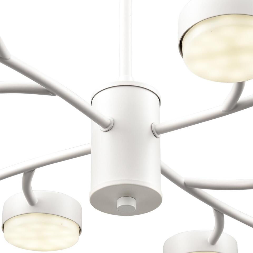 Фото №8  Люстра LUMION 8265/12 COMFI LN26 233 металл, белый Люстра GX53 LED 12*7W 220V TORINA