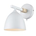 Превью фото №5  LUMION 8095/1W MODERNI LN26 340 белый/белый металл, дерево/металл Бра Е27 1*60W 220V COLANGE