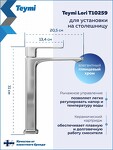Превью фото №18  Teymi Смеситель для раковины Lori высокий, хром T10259