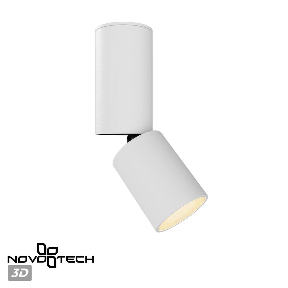 Фото №8  NOVOTECH 359316 OVER NT24 370 белый Светильник накладной светодиодный IP20 LED 10W 85-265V 3000K 1100Лм TUBO