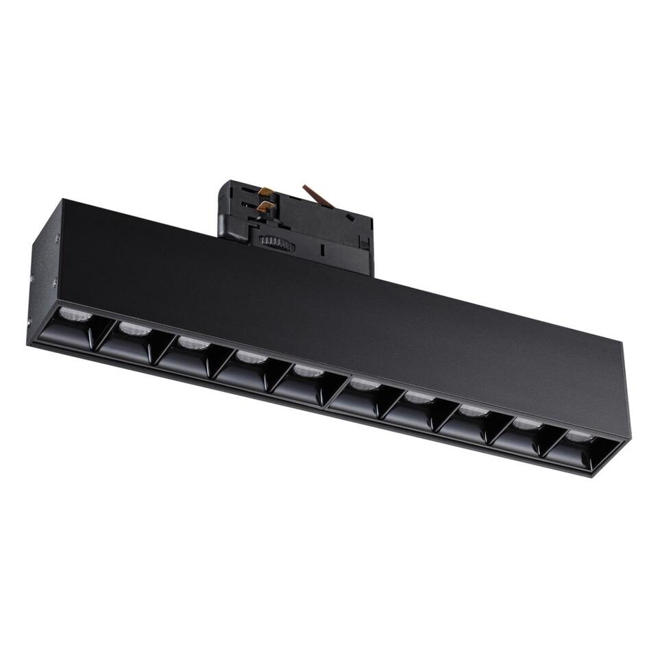 Фото №3  NOVOTECH 358861 PORT NT22 262 черный Светильник трехфазный трековый светодиодный IP20 LED 4000K 16W 220V ITER