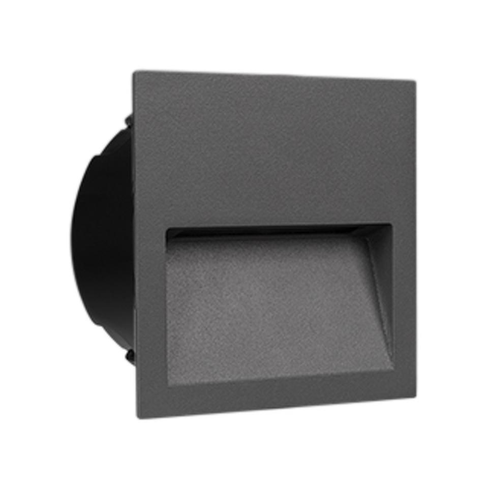 Фото №1  Arlight Светильник LTD-TRAIL-S115x115-4W Warm3000 (GR, 70 deg, 230V) ( IP65 Металл, 3 года)