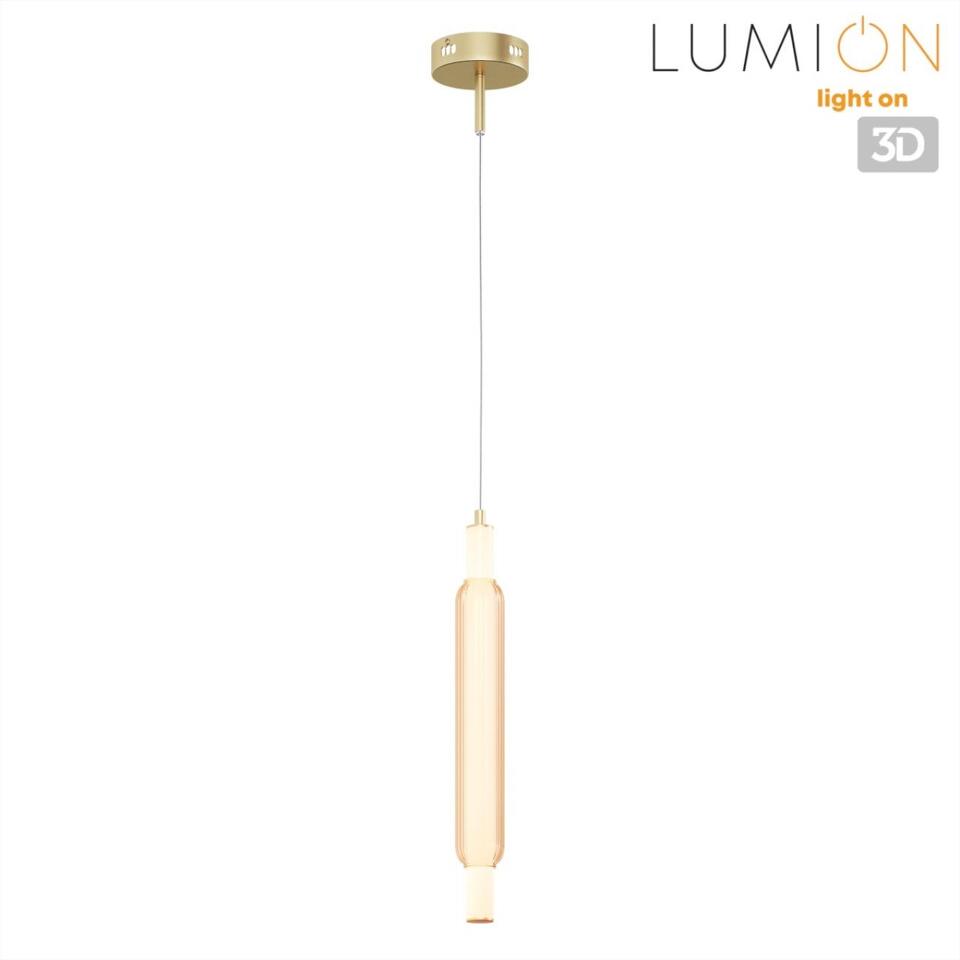 Фото №8  LUMION 8259/15WCL LEDIO LN26 280 золото/амбер, металл/акрил/стекло Бра/подвес LED 15W 4000К 220V TRENDY