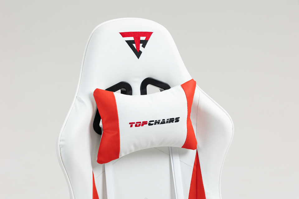 Фото №10  Кресло Кресло спортивное TopChairs Phantom бело-красный
