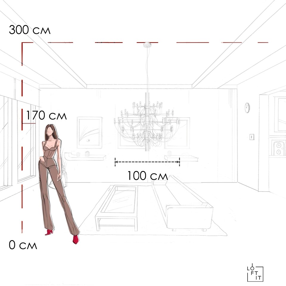 Фото №6  Подвесной светильник 10196/1000 White Подвесной светильник LOFT IT Gino