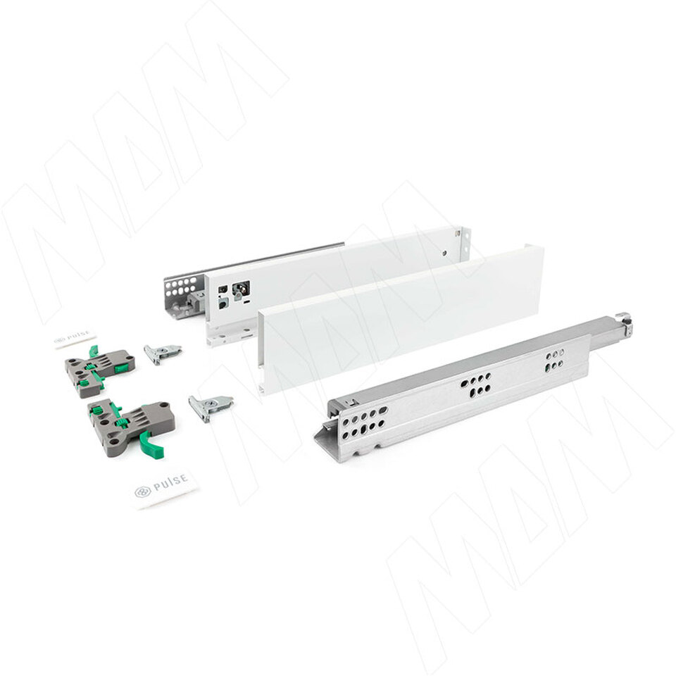 Фото №4  PULSE ЛС БОКС Комплект ящика 450 мм, Н88, с толкателем, белый, LS BOX (LT88450W)