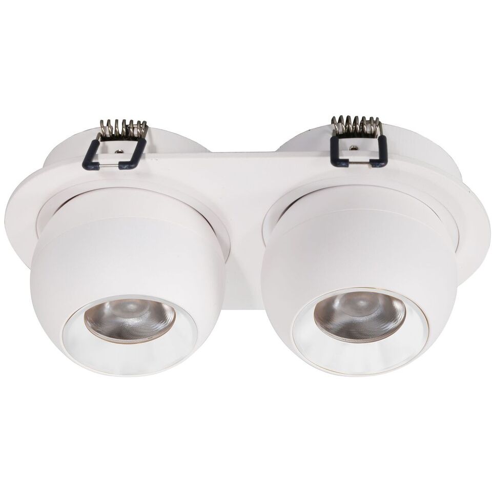 Фото №1  WTD.O36.007.30.14 WERTMARK TECHNICAL DORSUM светильник точечный встраиваемый, LED, 2x7W, 3000K