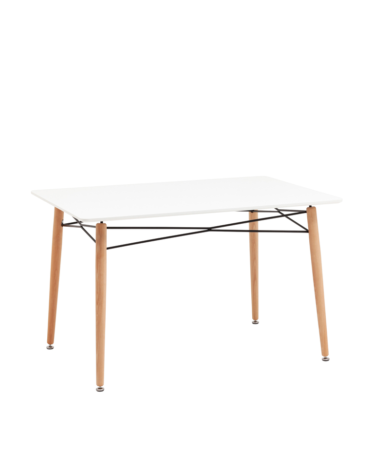 Фото №1  Стол Eames DSW Rectangle New 120*80 белый